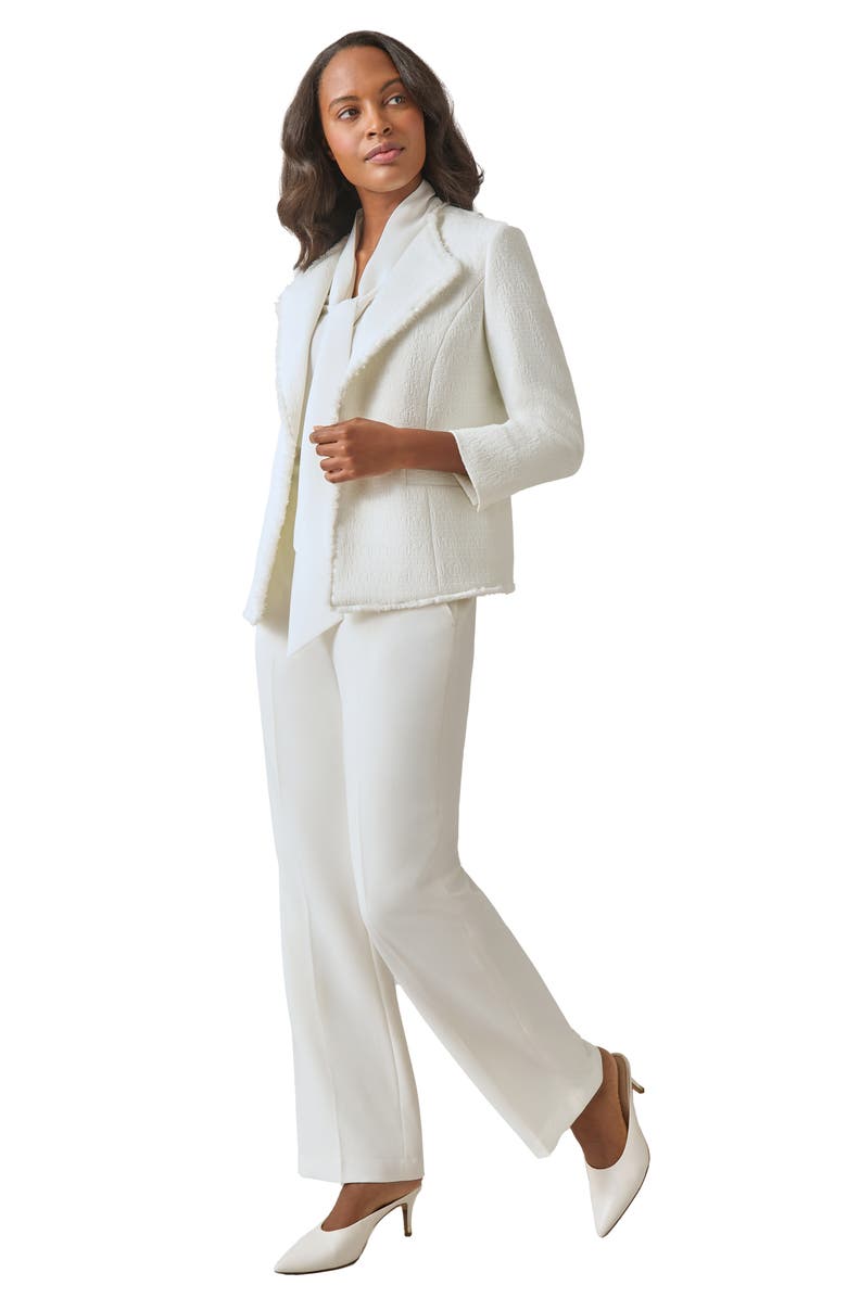 KASPER Textured One-Button Blazer, Alternate, color,