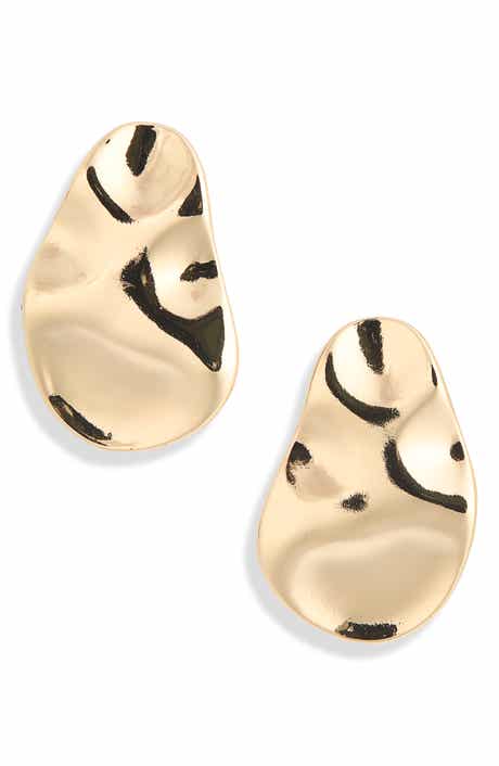 NORDSTROM RACK Molten Oval Drop Earrings