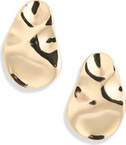 NORDSTROM RACK Molten Oval Drop Earrings