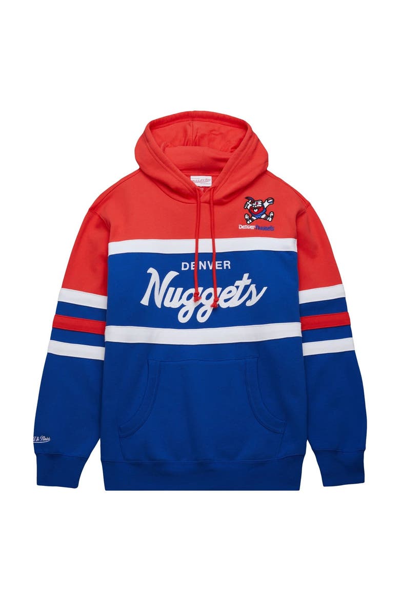 Men's Mitchell & Ness Royal/Red Denver Nuggets Head Coach Pullover Hoodie, Alternate, color, Royal
