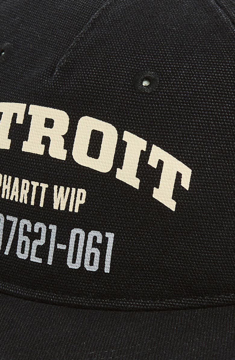 Carhartt Work In Progress Arcan Cotton Canvas Adjustable Baseball Cap, Alternate, color, Black