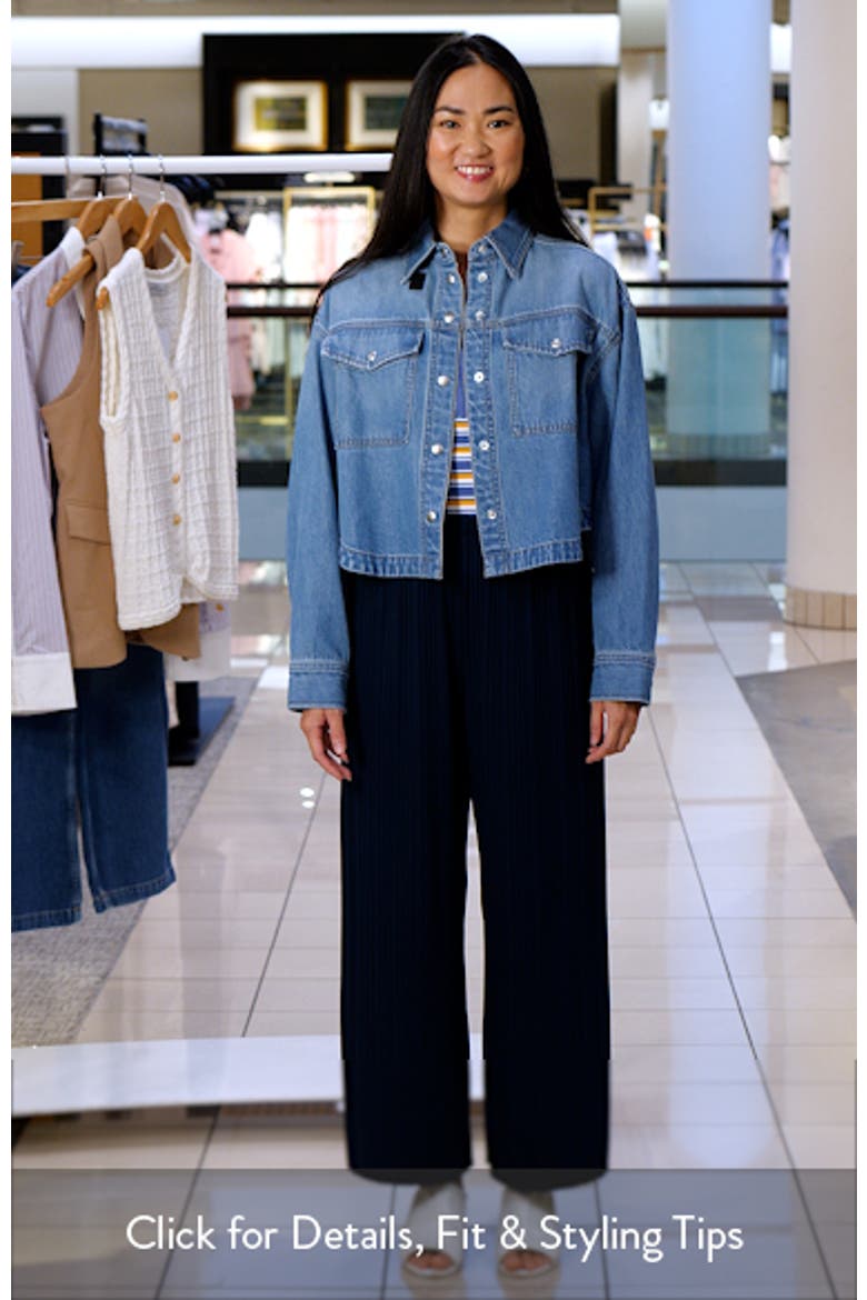 Airy Denim Crop Shirt video