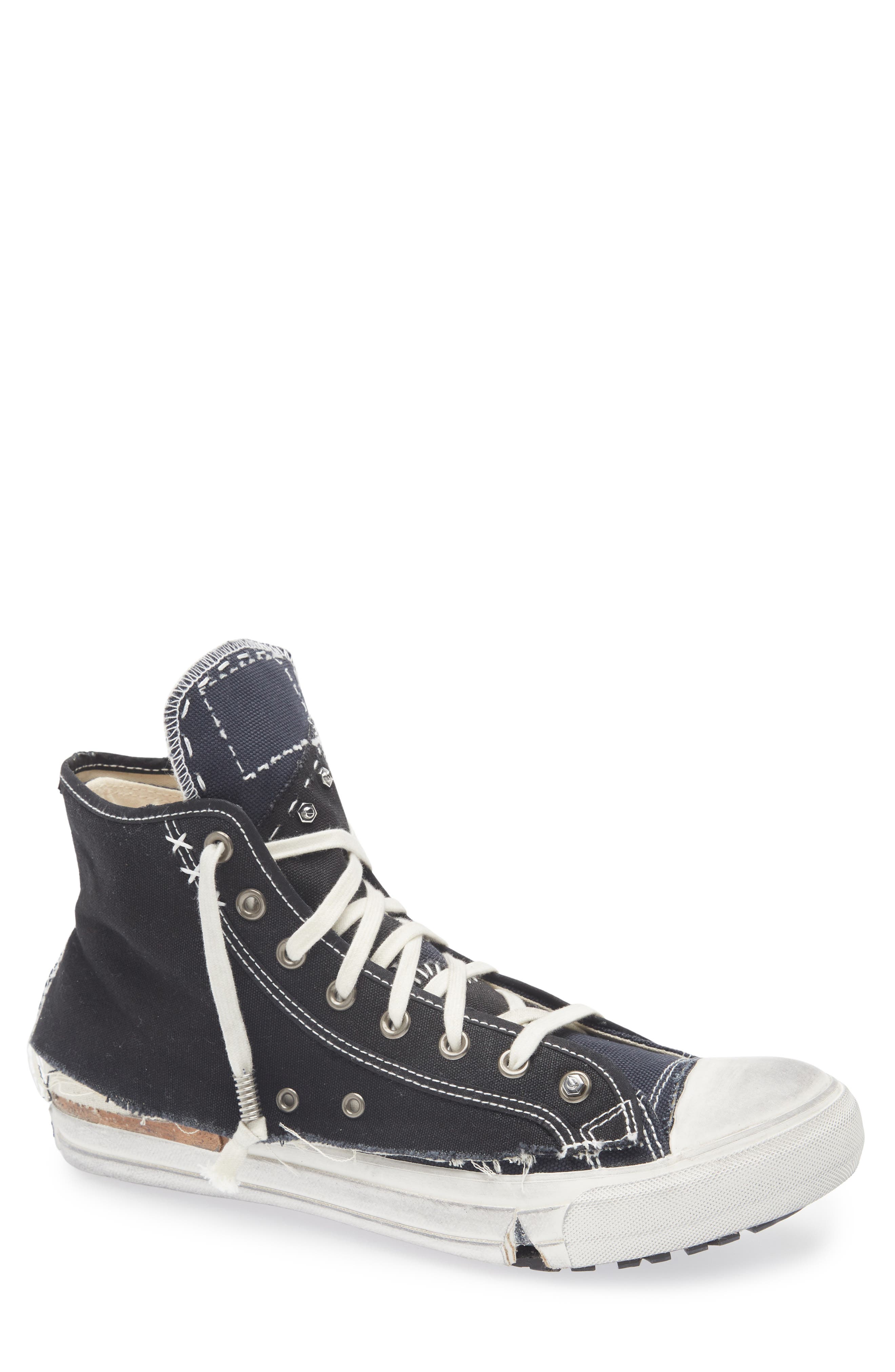 Maison Margiela Loved To Death High Top Sneaker, Main, color, Blue/ Black