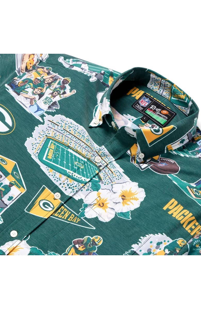 Reyn Spooner Men's Reyn Spooner Green Green Bay Packers Scenic Button-Down Shirt, Alternate, color, Green