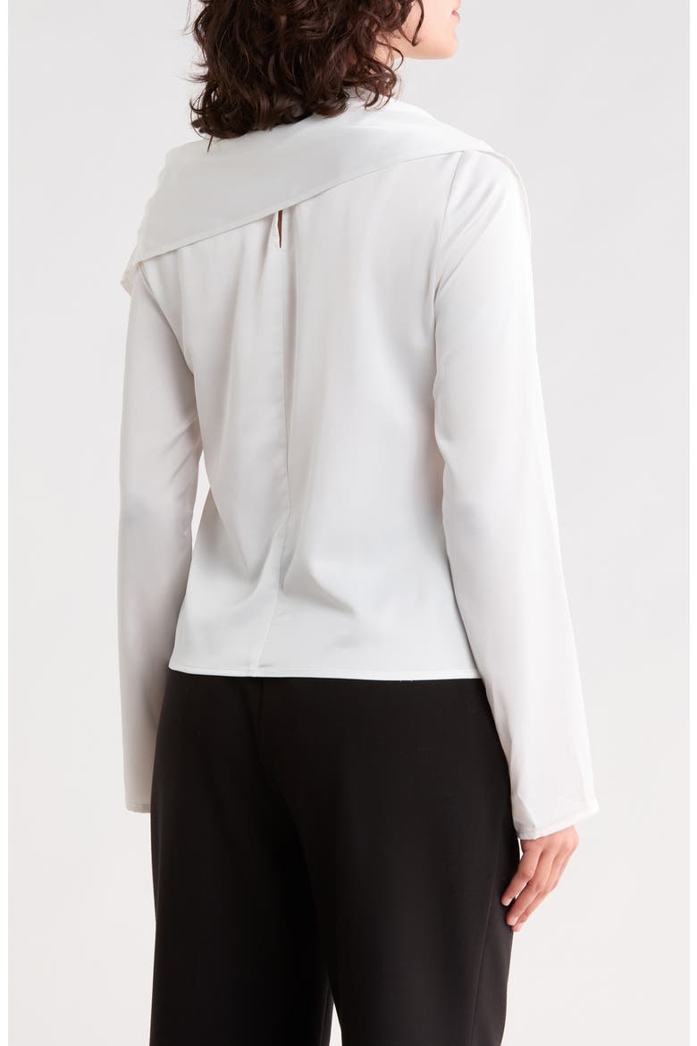 Asymmetrical Layered Top, Alternate, color, IVORY