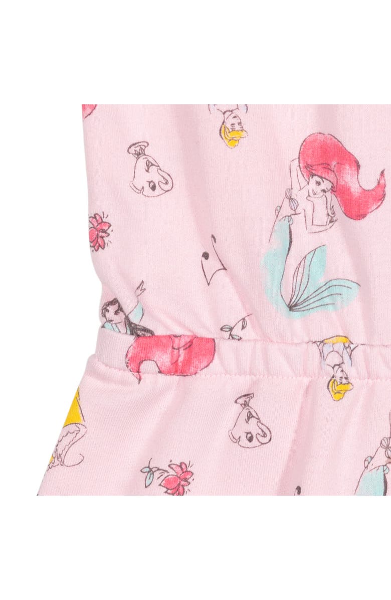 Disney Princess Sleeveless Skater Romper, Alternate, color, Princess Pink