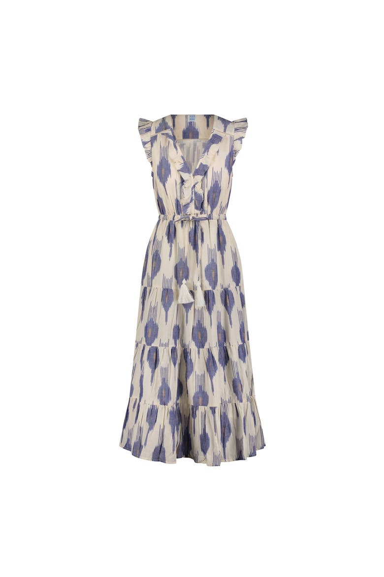 Giselle Women's Maxi Dress La Creme Ikat, Main, color, Cream