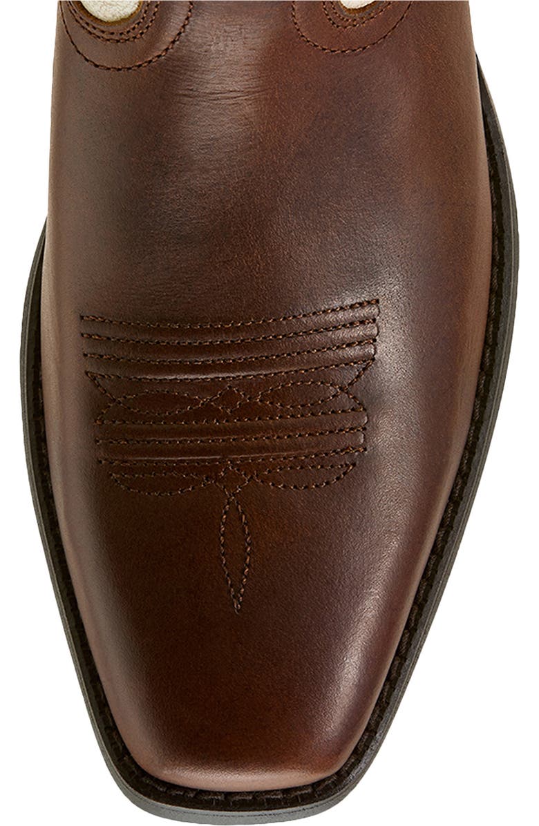 Ariat Round Up Square Toe Western Boot, Alternate, color, Vintage Caramel