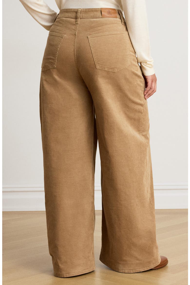 Wide Leg Corduroy Pants, Alternate, color, CAMEL BEIGE