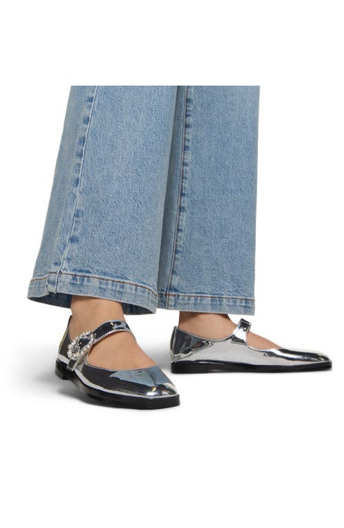Aldo Arabella Mary Jane Flat In Silver