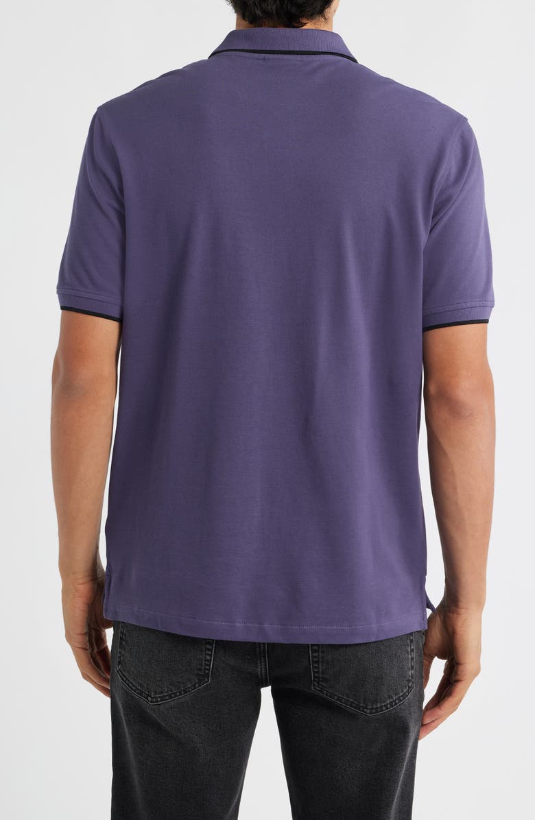 PS Paul Smith Zebra Organic Cotton Piqué Polo, Alternate, color, Dark Violet