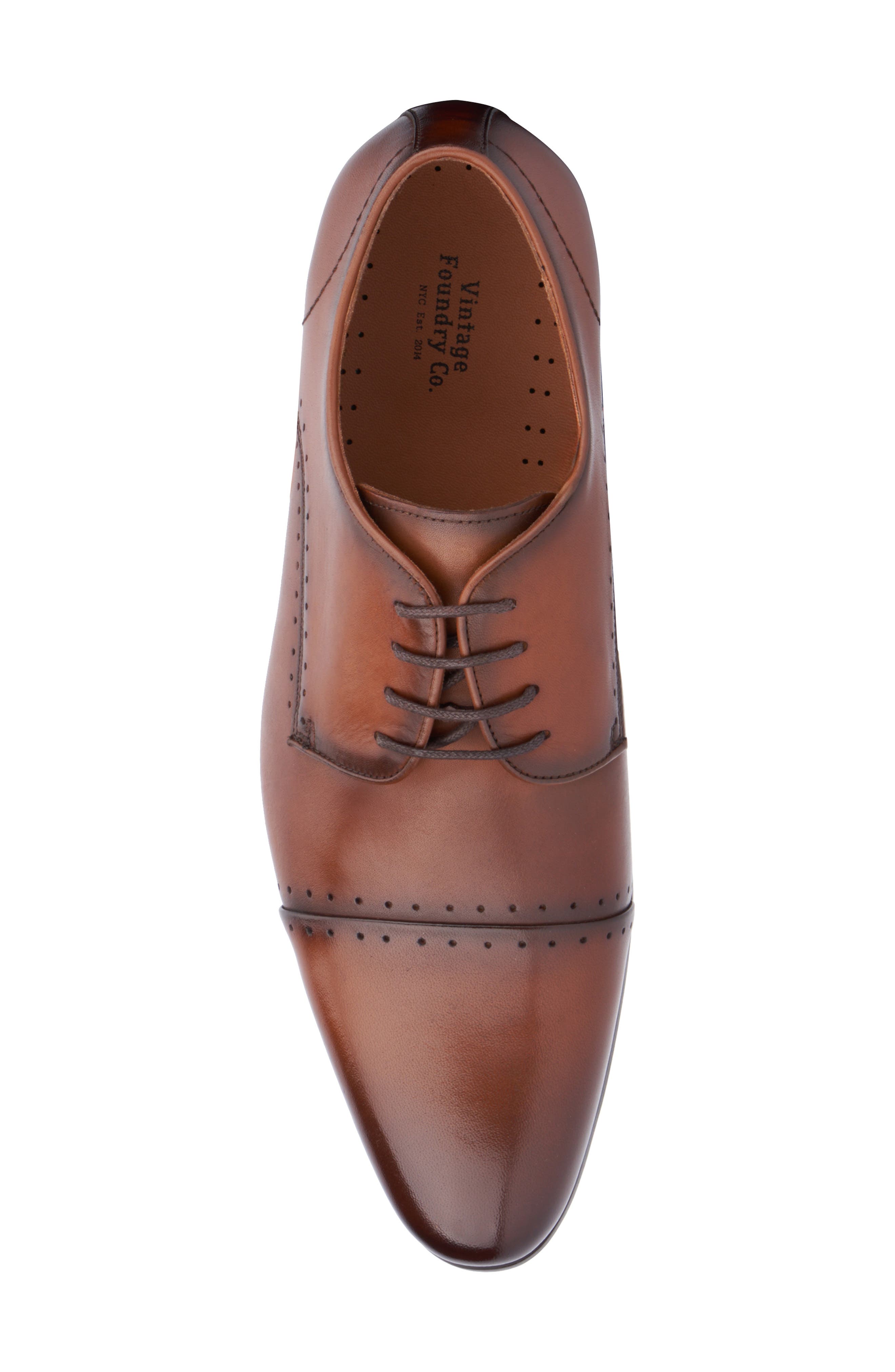 Ferdinand Cap Toe Derby, Alternate, color, COGNAC