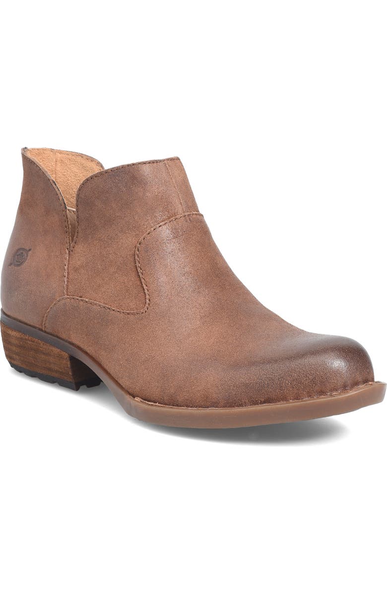 Børn Beth Zip Bootie, Main, color, Rust Distressed
