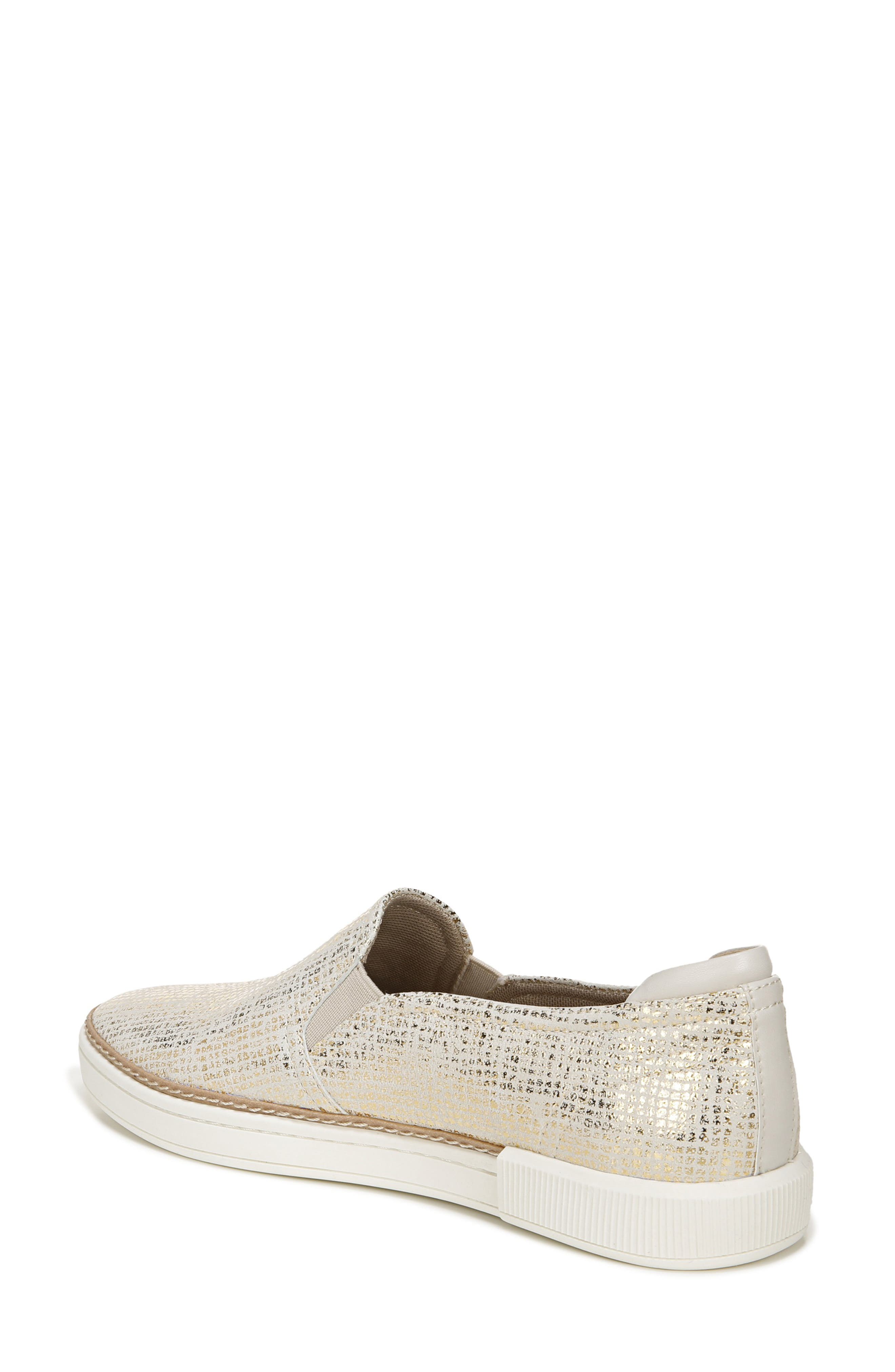 Jade Slip-On Sneaker, Alternate, color, GOLD LEATHER