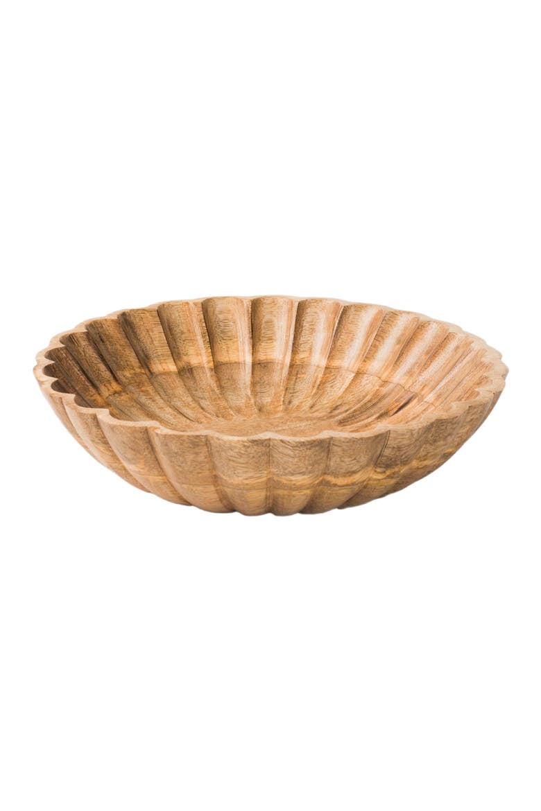 Scallop Serenity Bowls - Natural, Alternate, color, Beige Brown