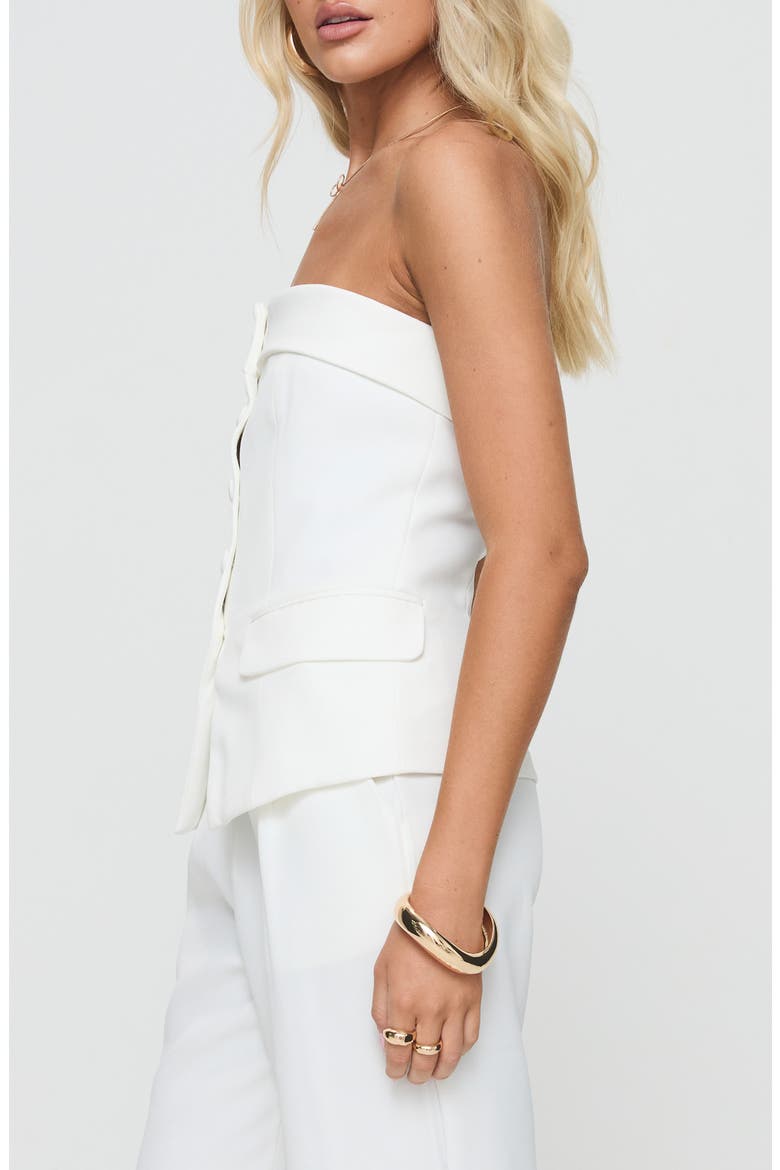 Change It Up Strapless Top, Alternate, color, WHITE