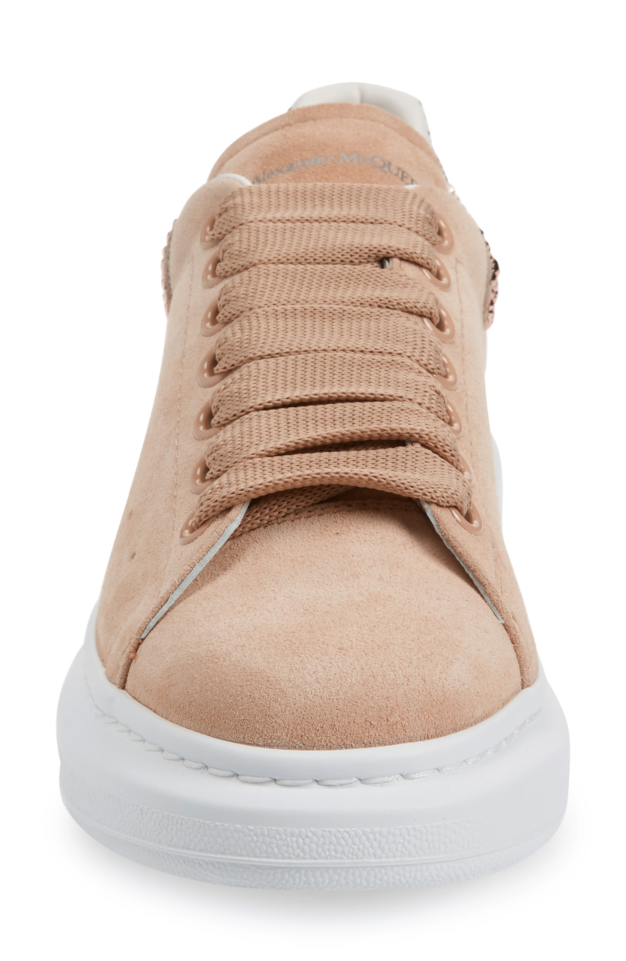 McQueen Alexander McQueen Oversize Crystal Embellished Sneaker, Alternate, color, 