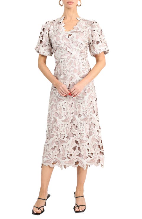 Chantelle Scallop Lace Midi Dress