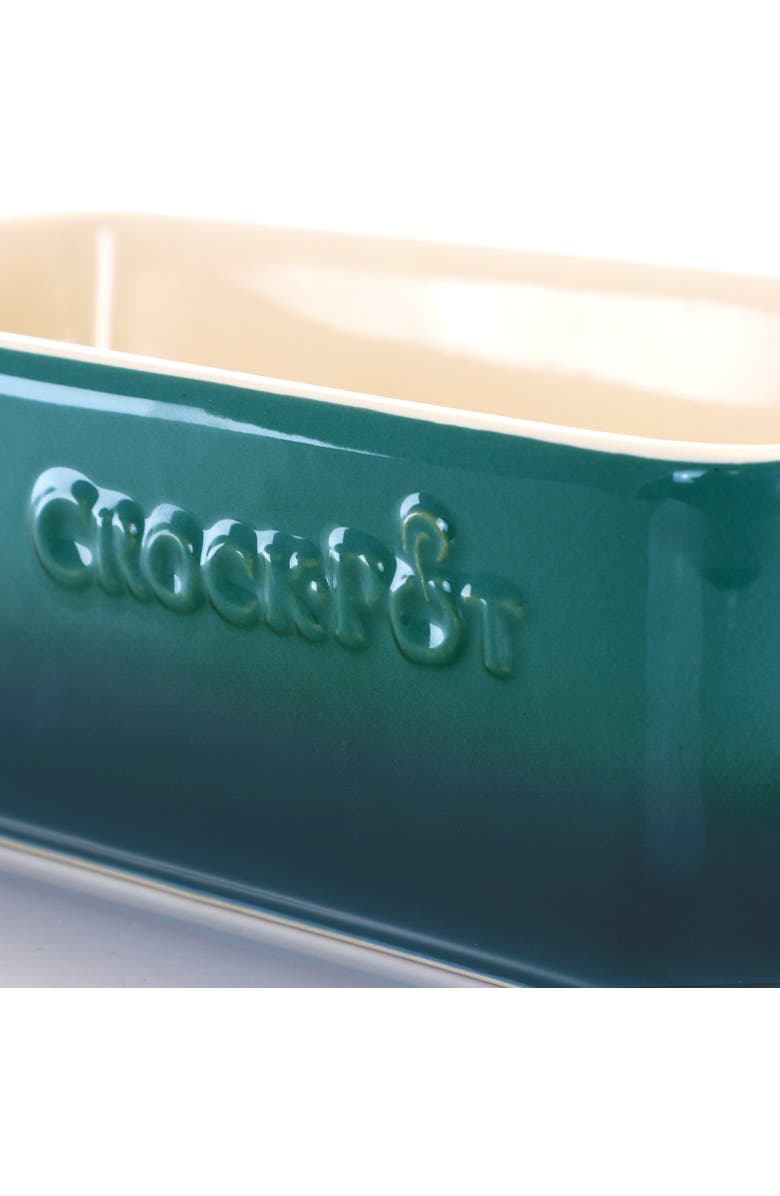 Crock-pot 1.25 Quart Rectangular Stoneware Bake Pan, Alternate, color, Blue