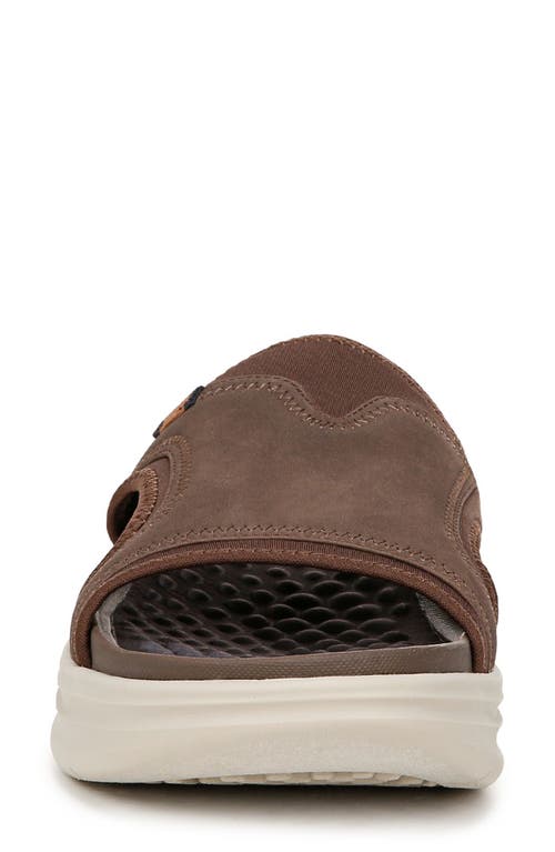 Dr. Scholl's Feel Energy Recovery Slide Sandal In Dark Brown