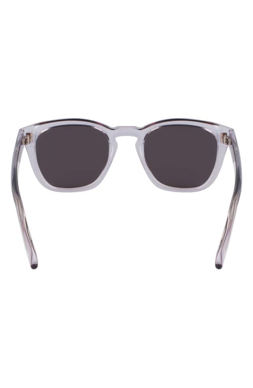 Ferragamo Classic Logo Keyhole Sunglasses, 50mm In Transparent Grey