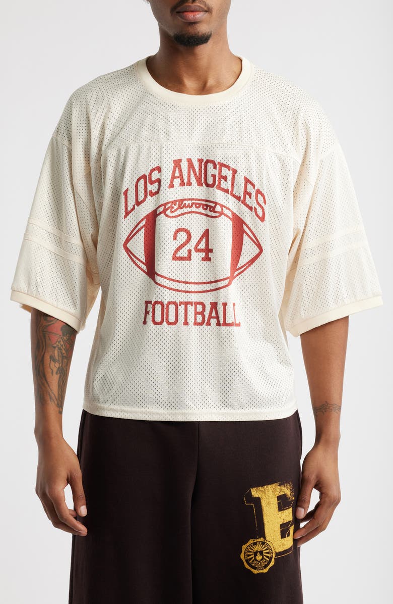 Elwood Mesh Practice Jersey Top, Main, color, Field White