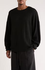 Fear of God Essentials Signature Waffle '90s Crewneck Sweatshirt