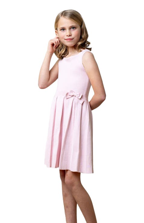 Girls' Organic Pleated Sweater Dress, Toddler