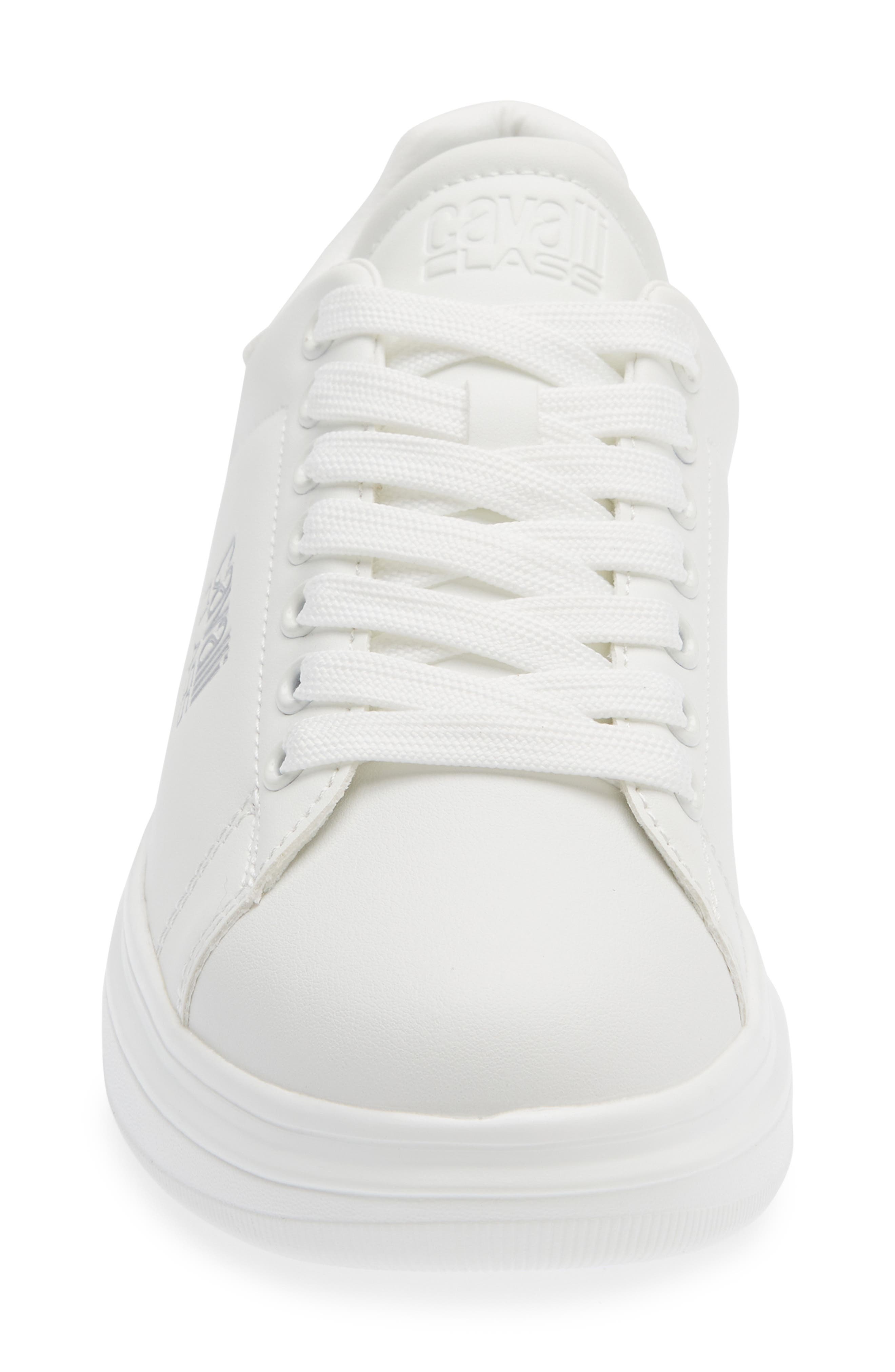 Roberto Cavalli Low Top Sneaker, Alternate, color, White