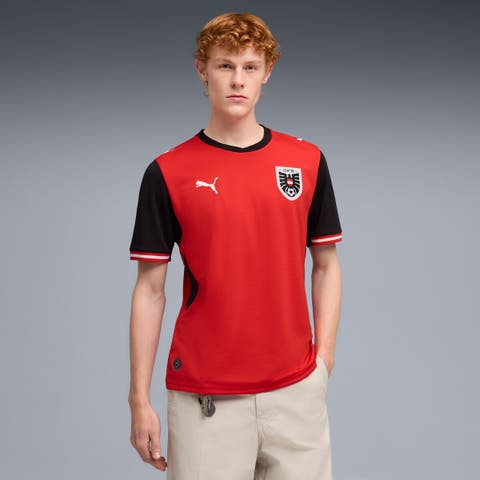 Men's Puma Red Austria National Team 2026 Home Replica Jersey