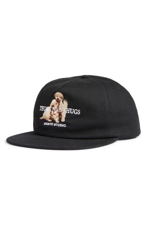 Santo Studio Thugs Need Hugs Baseball Cap In Black