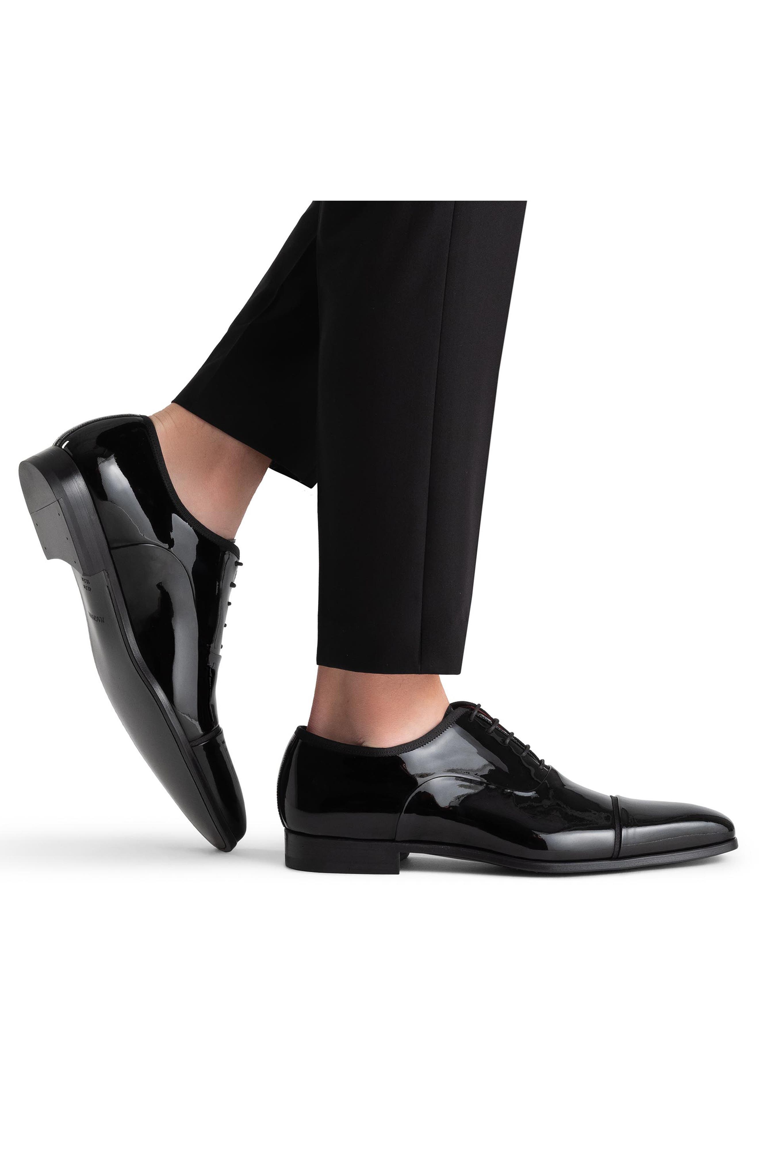 Magnanni Jadiel Cap Toe Oxford, Alternate, color, Black