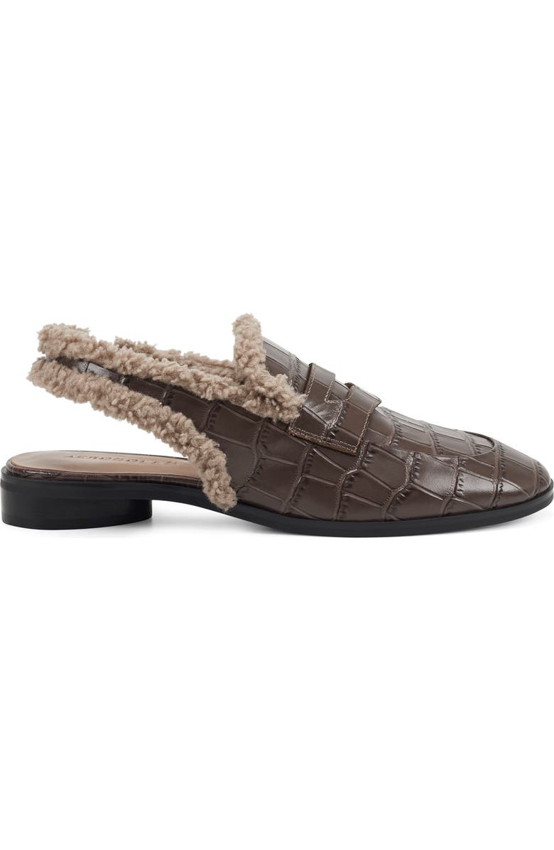 Aerosoles Gabrielle Faux Shearling Slingback Loafer, Alternate, color,