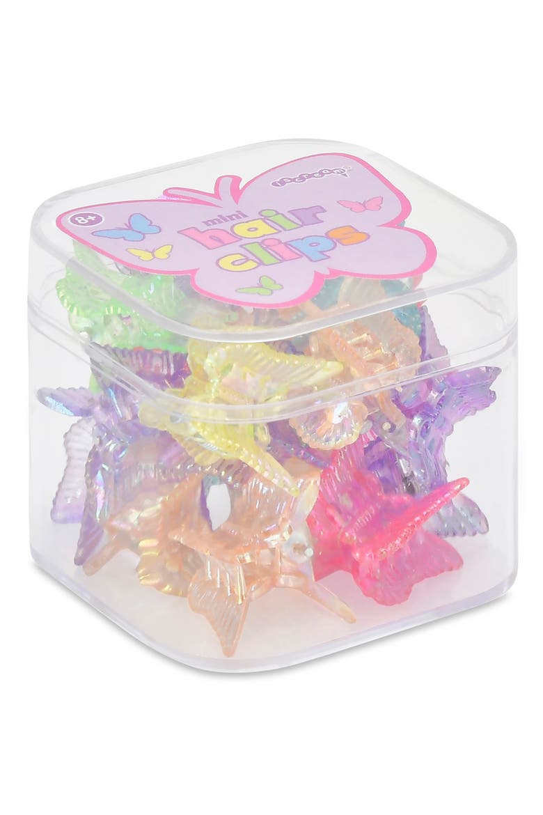 Kids' Mini Butterfly Hair Clip Pack, Alternate, color, MULTI