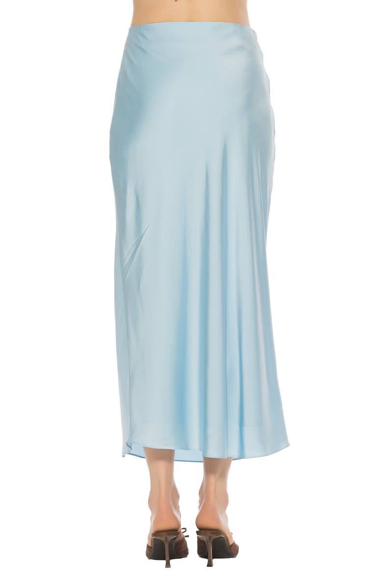 Alexia Admor Hunter Satin Midi Skirt, Alternate, color, Halogen Blue