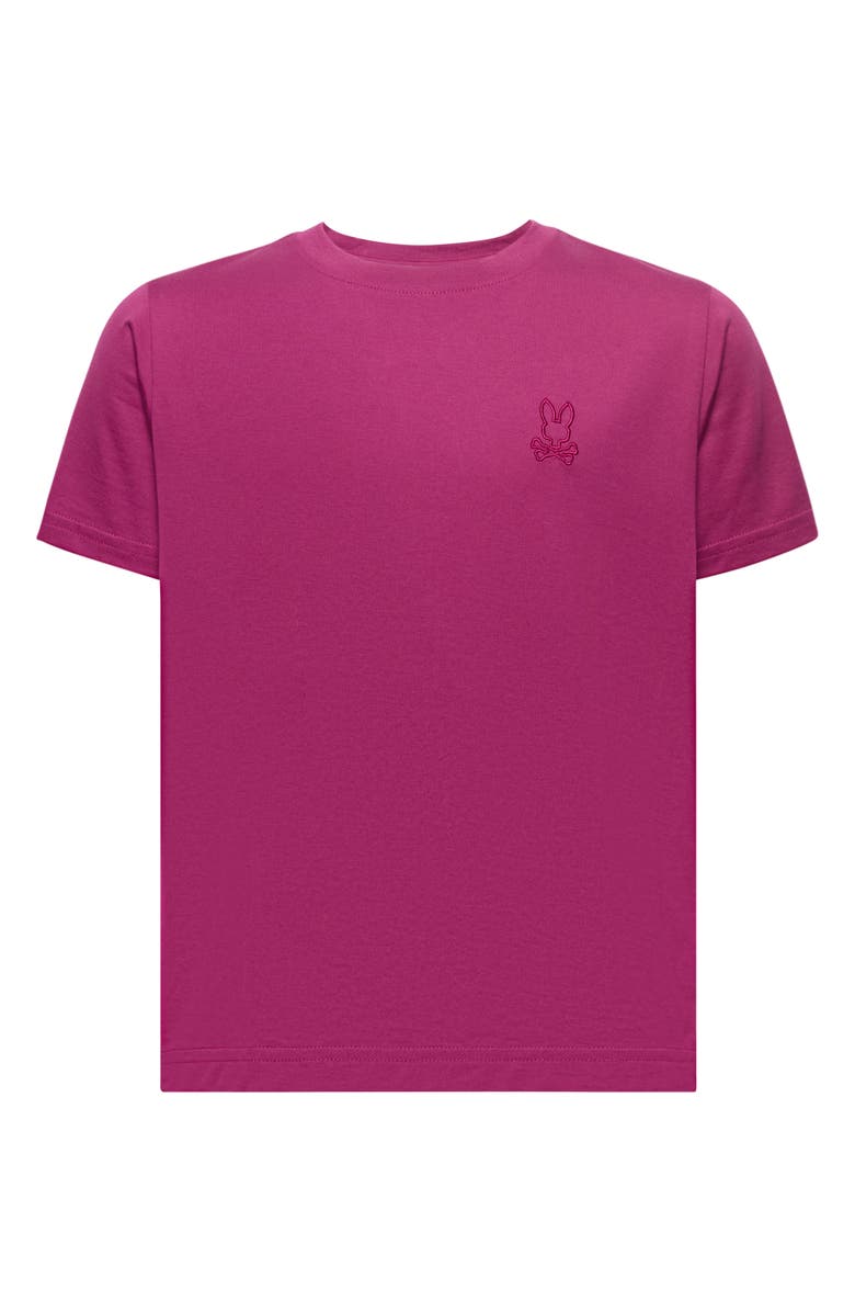Psycho Bunny Kids' James Pima Cotton T-Shirt, Main, color, Boysenberry