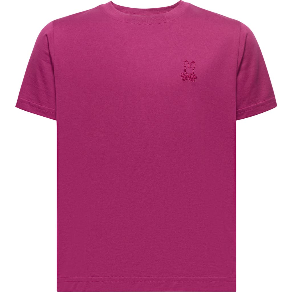 Psycho Bunny Kids' James Pima Cotton T-shirt In Pink