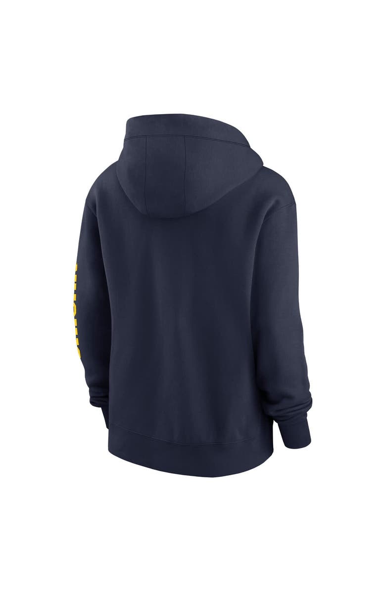 Jordan Brand Women's Jordan Brand  Navy Michigan Wolverines Phoenix Full-Zip Hoodie, Alternate, color, 
