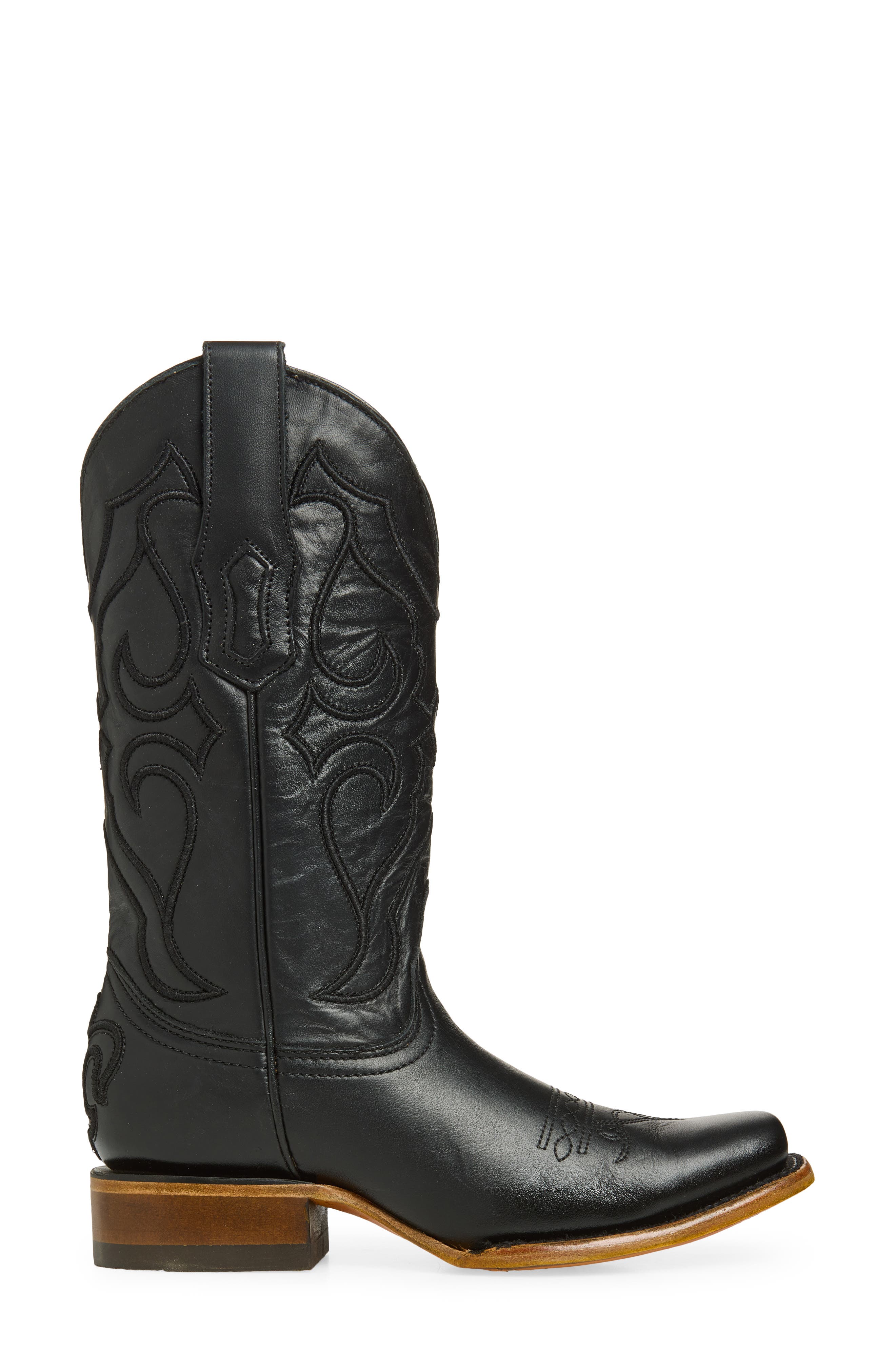 CORRAL Embroidered Western Boot, Alternate, color, Black