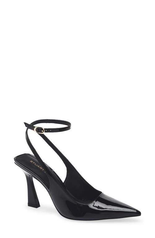 Stuart Weitzman Vinnie 85 Strap Pump In Black