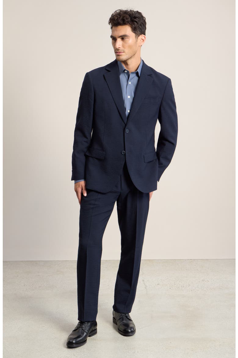 Anders Fit Textured Wool Suit, Main, color, NAVY TEXTURED WOOL