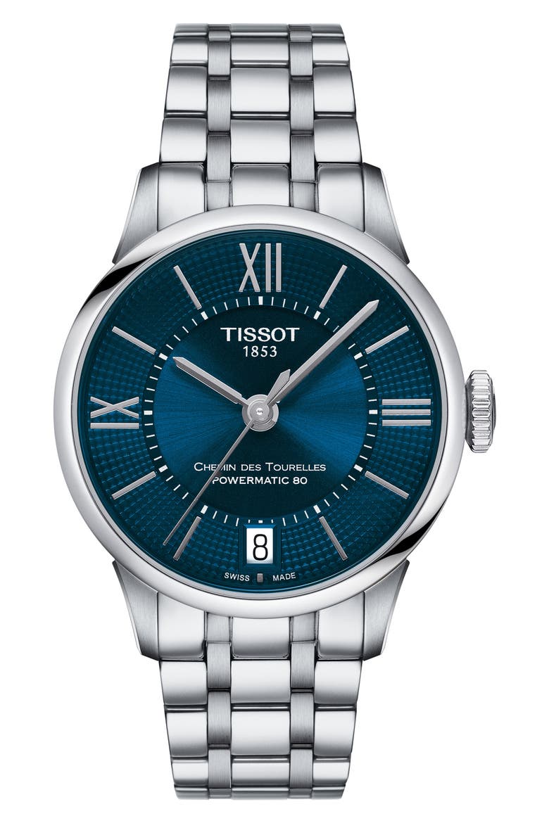 Chemin Des Tourelles Automatic Bracelet Watch, 32mm, Main, color, BLUE