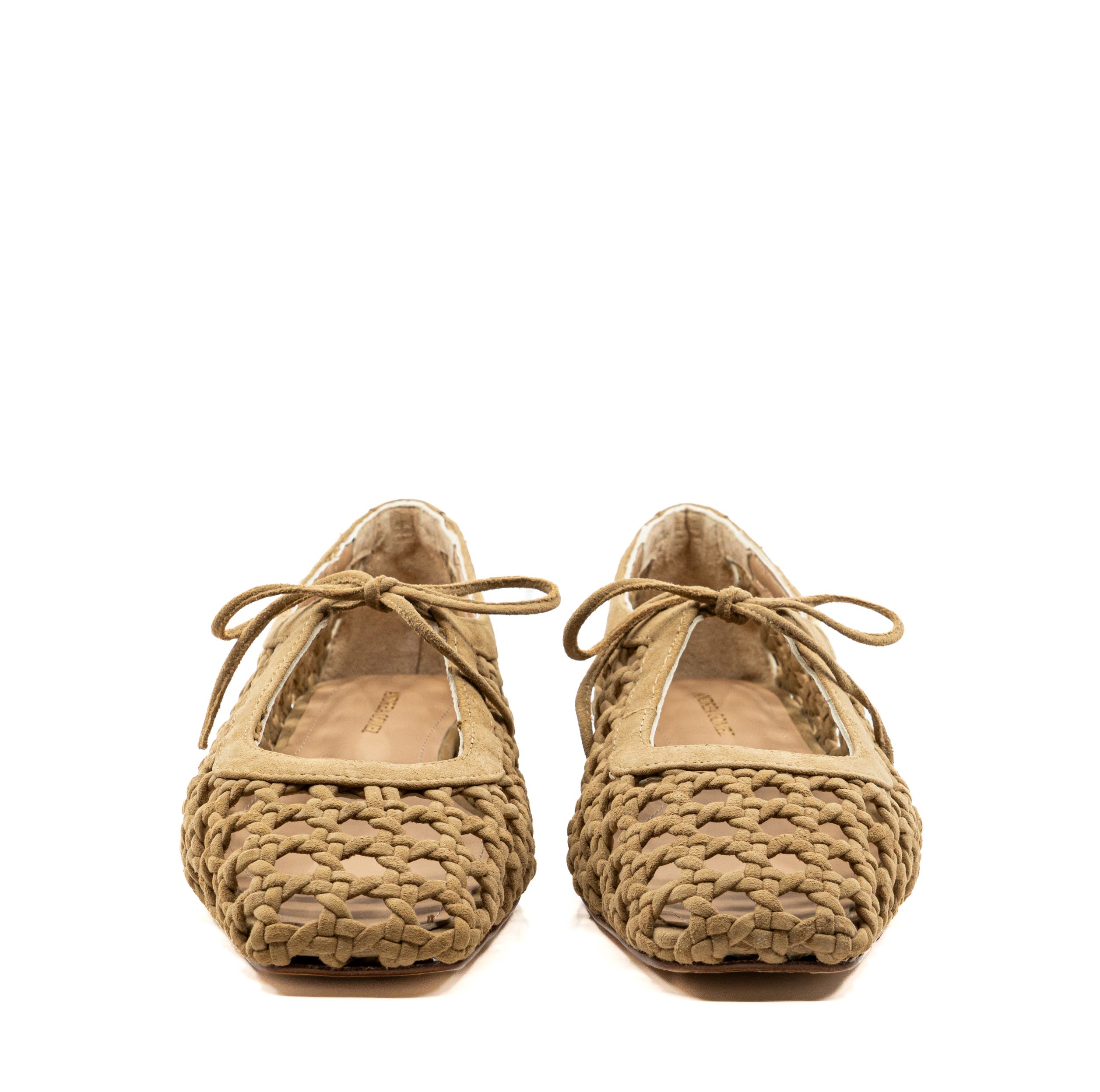 Andrea Gomez Amelia Woven Suede, Alternate, color, Beige