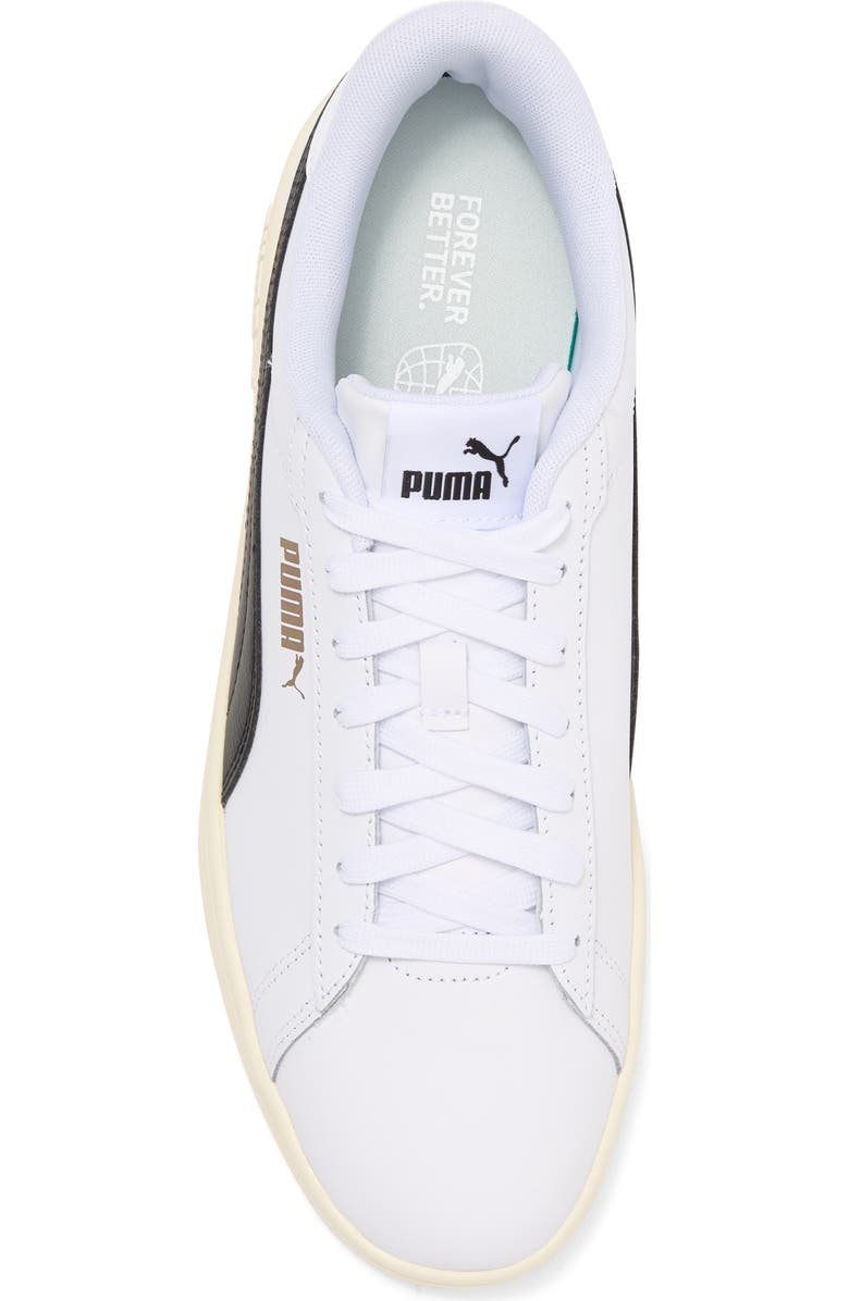 PUMA Smash 3.0 Low Top Sneaker, Alternate, color, Puma White-Black-Gold-Ivory