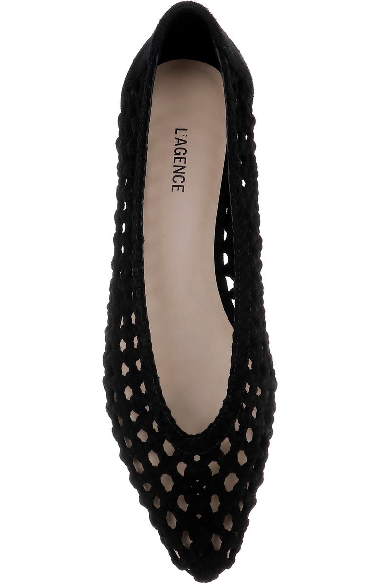 L'AGENCE Alsace Pump, Alternate, color, Black Suede
