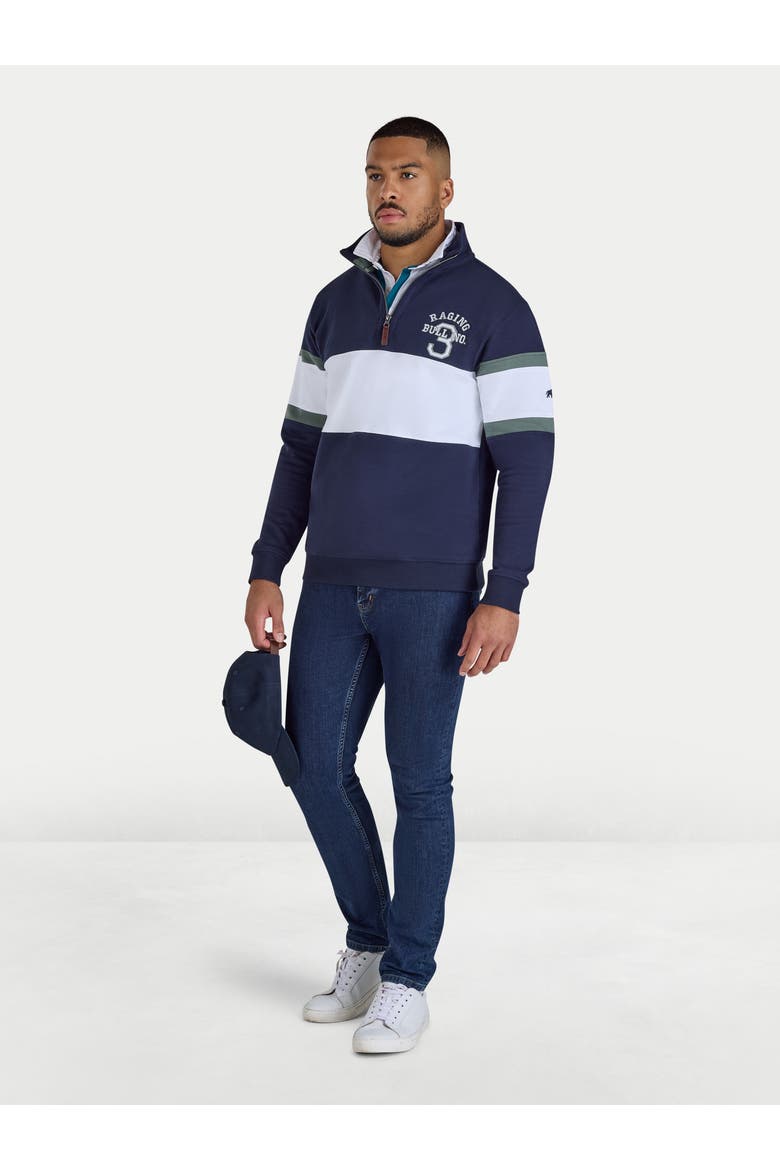 No 3. Quarter Zip Sweatshirt, Alternate, color, Navy