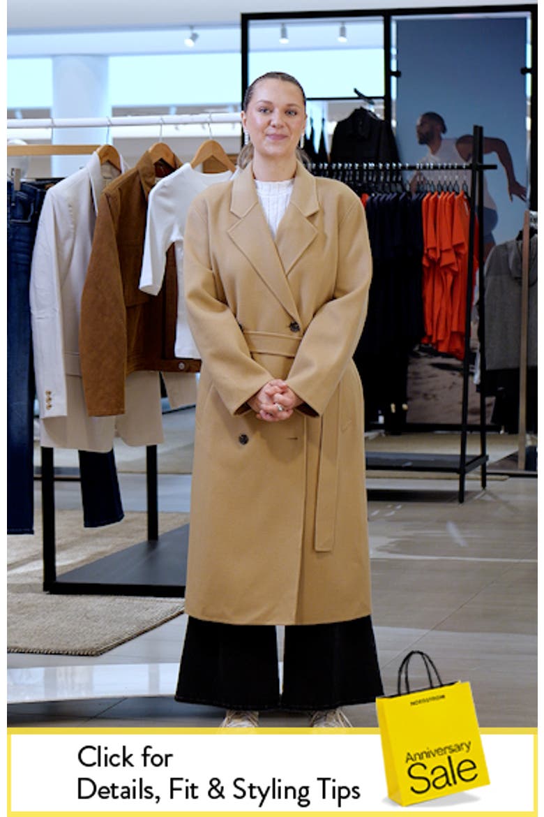 Double Breasted Longline Trench Coat video