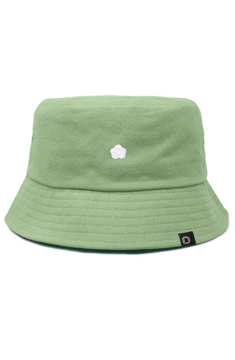 Womens Lil Flower Cotton Bucket Hat