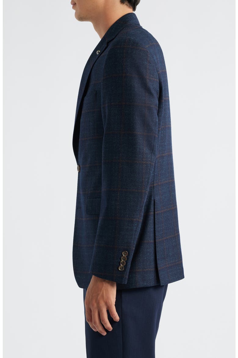Esprit Deco Check Wool Mélange Sport Coat, Alternate, color, DARK TEAL