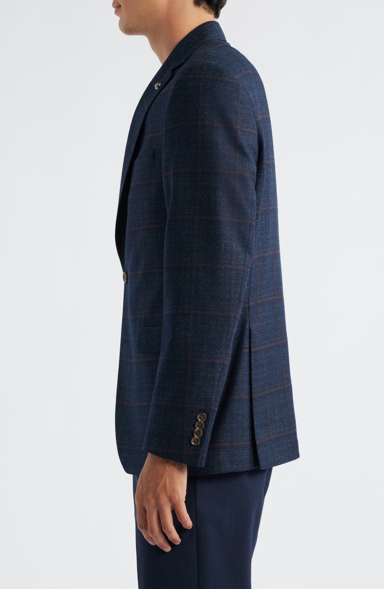 Jack Victor Esprit Deco Check Wool Mélange Sport Coat, Alternate, color, Dark Teal